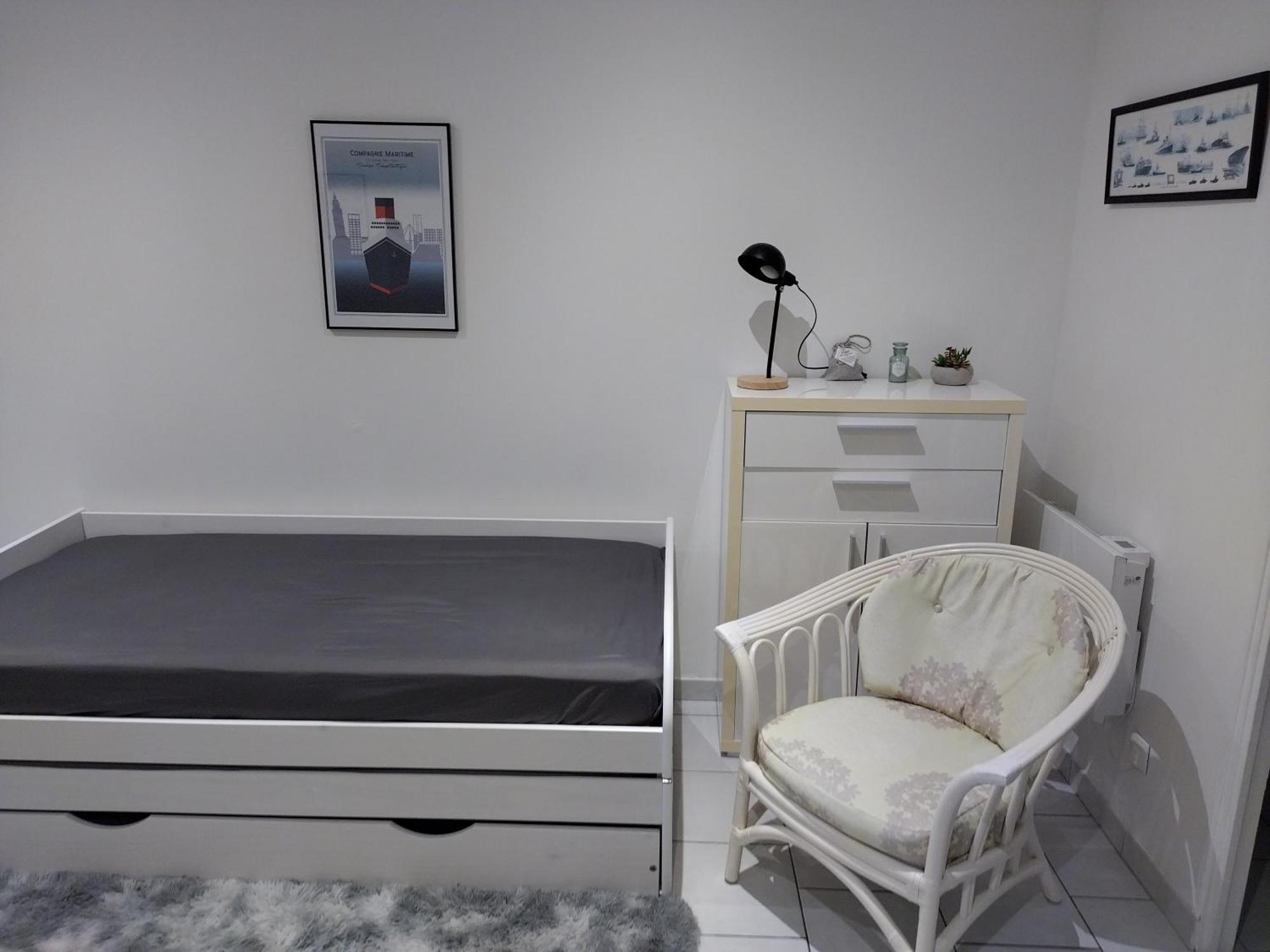 Charmant Studio Canape Lit Netflix Prime Video Dazn Wifi Le Havre Exterior foto